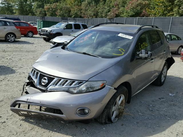 JN8AZ1MW7AW103417 - 2010 NISSAN MURANO S GRAY photo 2