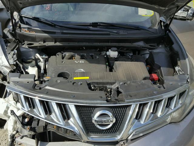 JN8AZ1MW7AW103417 - 2010 NISSAN MURANO S GRAY photo 7