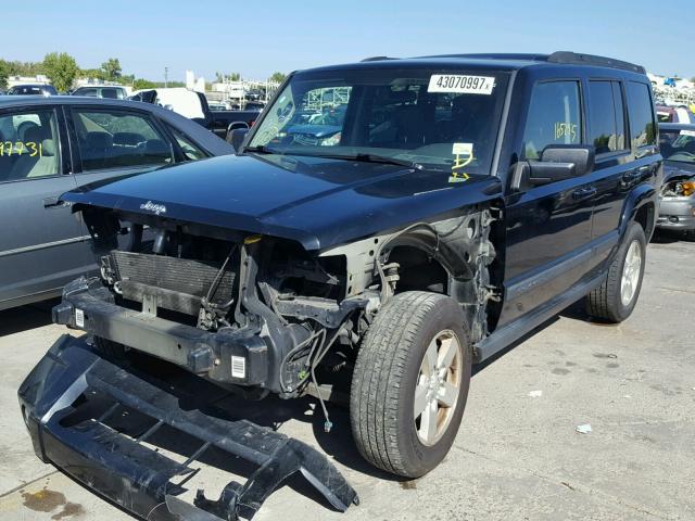 1J8HG48K37C685463 - 2007 JEEP COMMANDER BLACK photo 2