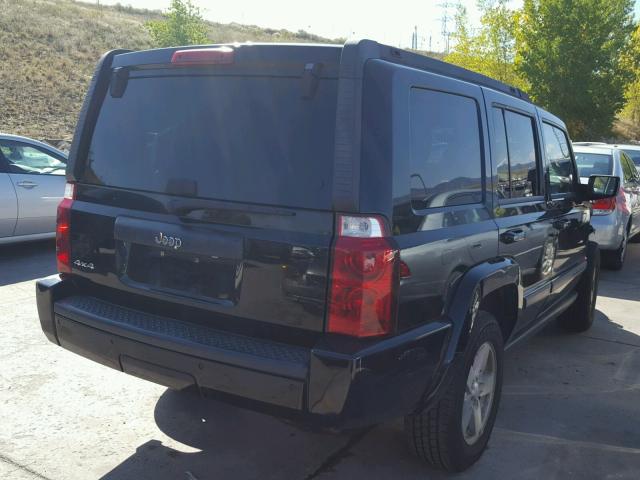 1J8HG48K37C685463 - 2007 JEEP COMMANDER BLACK photo 4