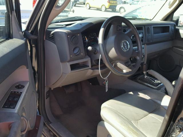 1J8HG48K37C685463 - 2007 JEEP COMMANDER 黑色 照片 9