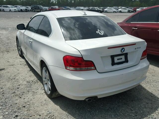 WBAUP7C55DVP24804 - 2013 BMW 128 I WHITE photo 3