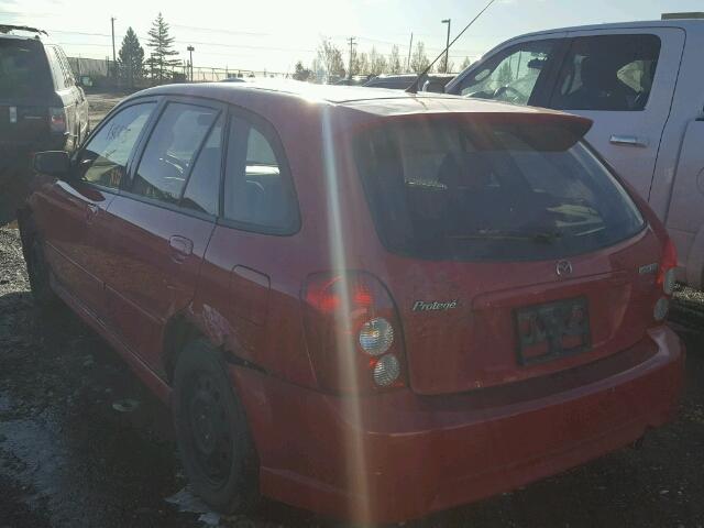 JM1BJ245021591161 - 2002 MAZDA PROTEGE PR RED photo 3