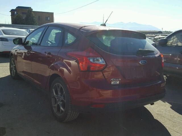 1FADP3K21DL255876 - 2013 FORD FOCUS SE RED photo 3