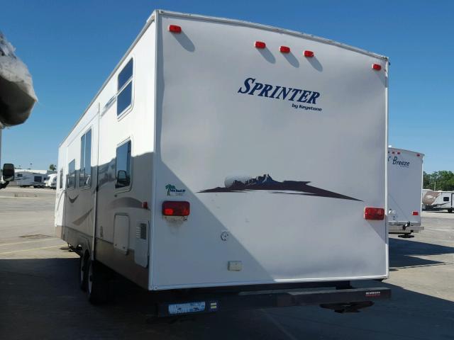 4YDT2992081530617 - 2008 SPRI KEYSTONE WHITE photo 3