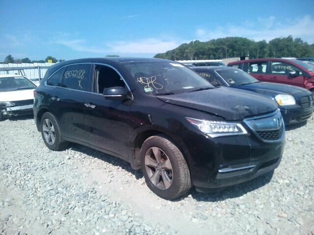 5FRYD4H25GB019352 - 2016 ACURA MDX BLACK photo 1