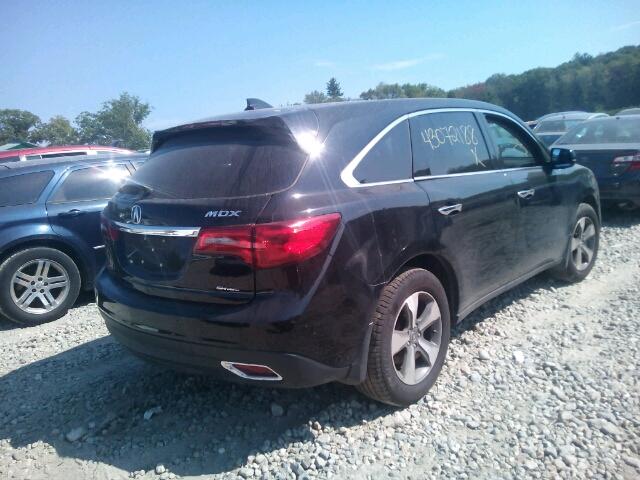 5FRYD4H25GB019352 - 2016 ACURA MDX BLACK photo 4