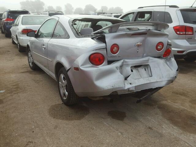 1G1AL15F377158485 - 2007 CHEVROLET COBALT LT SILVER photo 3