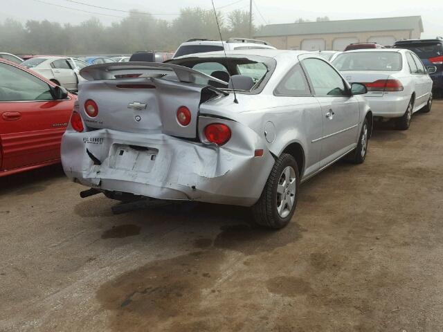 1G1AL15F377158485 - 2007 CHEVROLET COBALT LT SILVER photo 4