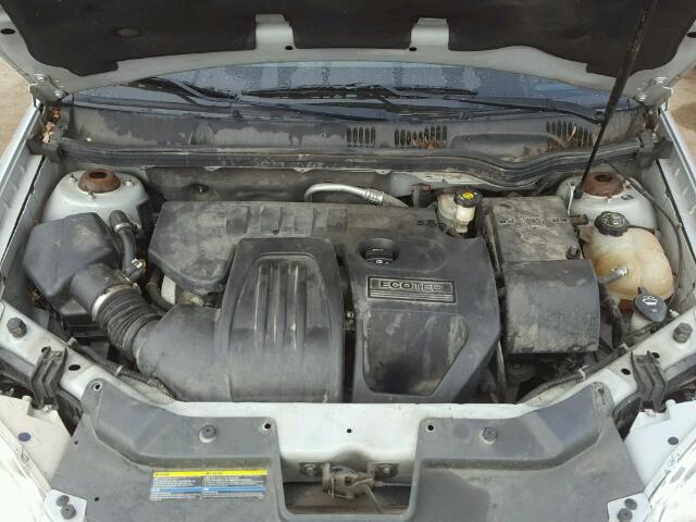 1G1AL15F377158485 - 2007 CHEVROLET COBALT LT SILVER photo 7