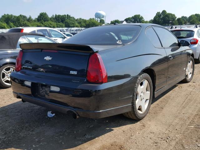 2G1WL16C869304533 - 2006 CHEVROLET MONTE CARL შავი ფოტო 4