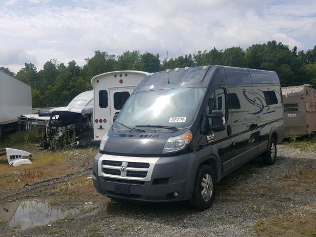 3C6URVJG8EE123163 - 2014 DODGE PROMASTER BLACK photo 2