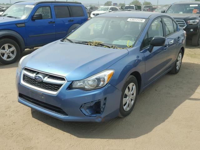 JF1GJAA66EG010895 - 2014 SUBARU IMPREZA BA BLUE photo 2