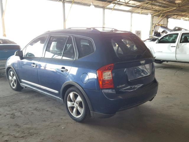 KNAFG526977067361 - 2007 KIA RONDO LX BLUE photo 3