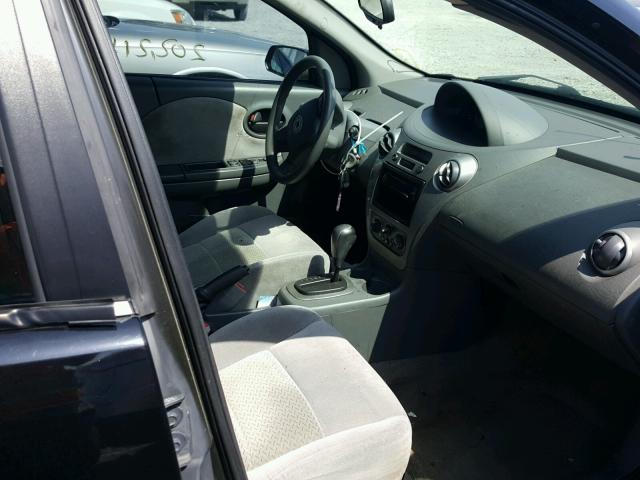 1G8AL55F07Z187505 - 2007 SATURN ION LEVEL BLACK photo 5