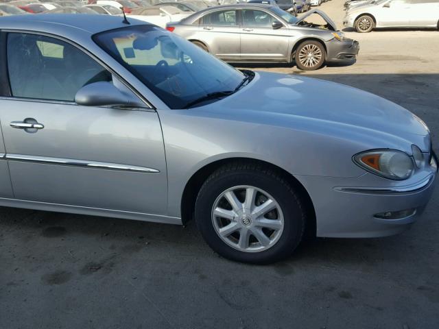 2G4WD562551263242 - 2005 BUICK LACROSSE C SILVER photo 9