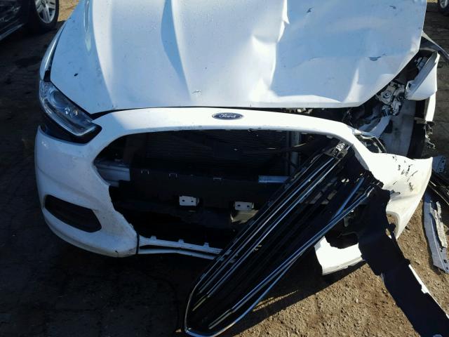 1FA6P0H70G5133481 - 2016 FORD FUSION SE WHITE photo 7