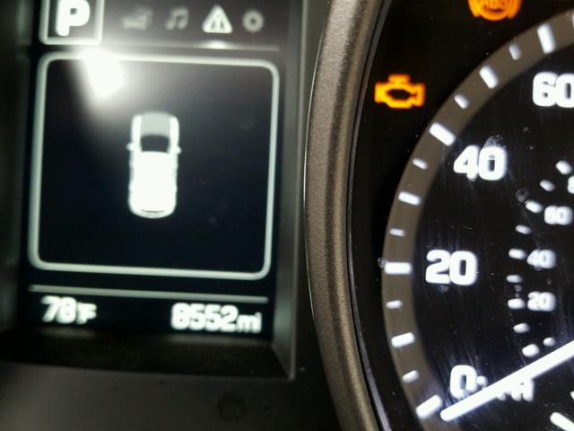 5XYZU3LB7HG424436 - 2017 HYUNDAI SANTA FE S GRAY photo 8