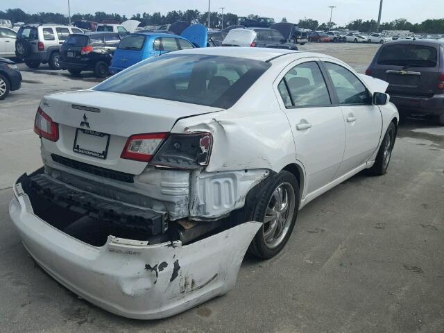 4A32B2FF3CE024890 - 2012 MITSUBISHI GALANT FE WHITE photo 4