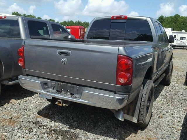 1D7KS28C87J559321 - 2007 DODGE RAM 2500 S GRAY photo 4