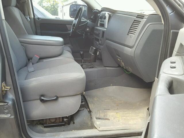 1D7KS28C87J559321 - 2007 DODGE RAM 2500 S GRAY photo 5