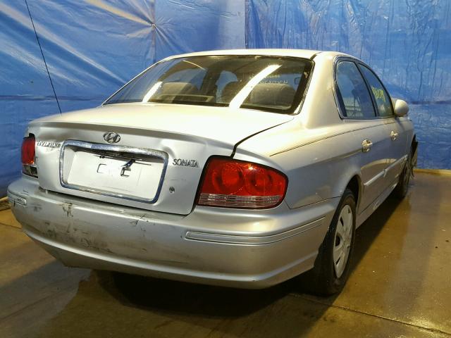 KMHWF25S35A146226 - 2005 HYUNDAI SONATA GL SILVER photo 4