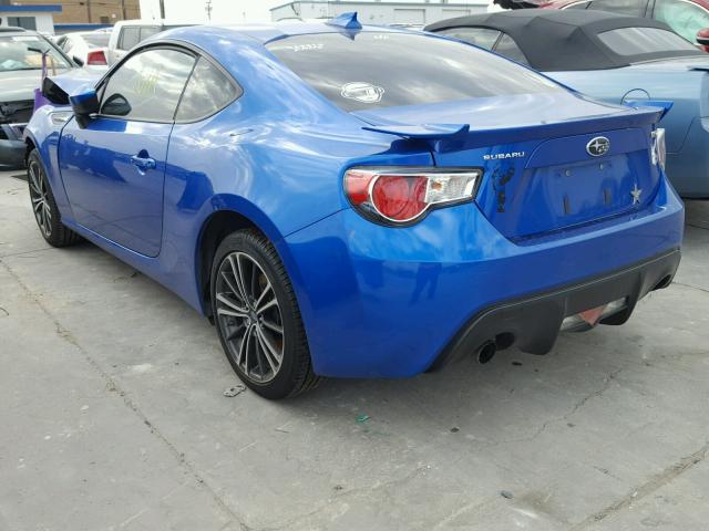 JF1ZCAC15D1602830 - 2013 SUBARU BRZ 2.0 LI BLUE photo 3