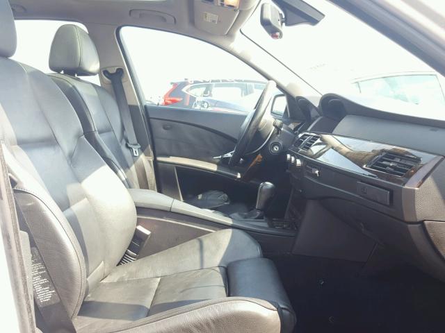 WBANB33525CN65782 - 2005 BMW 545 I SILVER photo 5