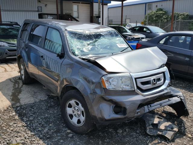 5FNYF4H20BB064218 - 2011 HONDA PILOT LX GRAY photo 9