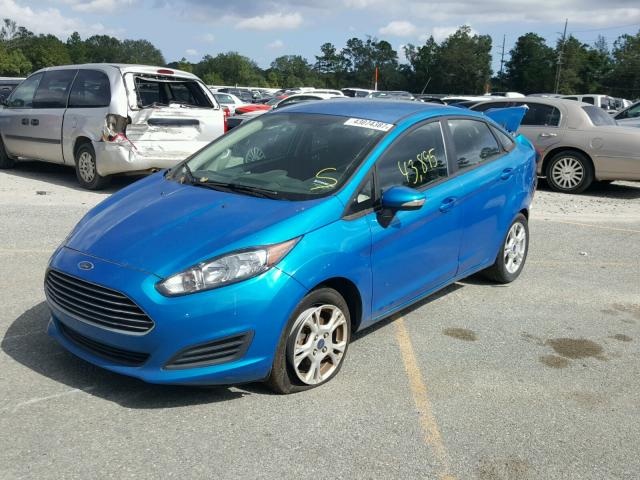 3FADP4BJ5FM122701 - 2015 FORD FIESTA BLUE photo 2