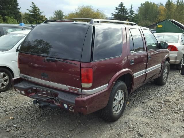 1GKDT13W5Y2266441 - 2000 GMC JIMMY / EN RED photo 4