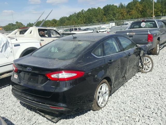 3FA6P0H74ER179163 - 2014 FORD FUSION SE BLACK photo 4