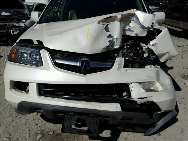 2HNYD18856H502461 - 2006 ACURA MDX WHITE photo 9