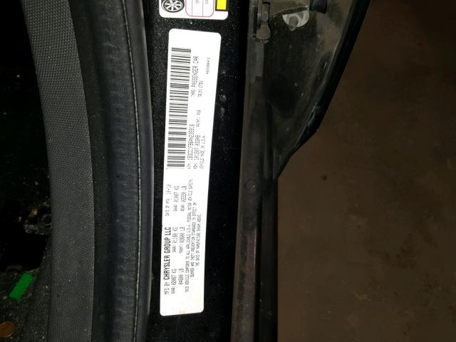 1B3CC1FB6AN235916 - 2010 DODGE AVENGER EX BLACK photo 10