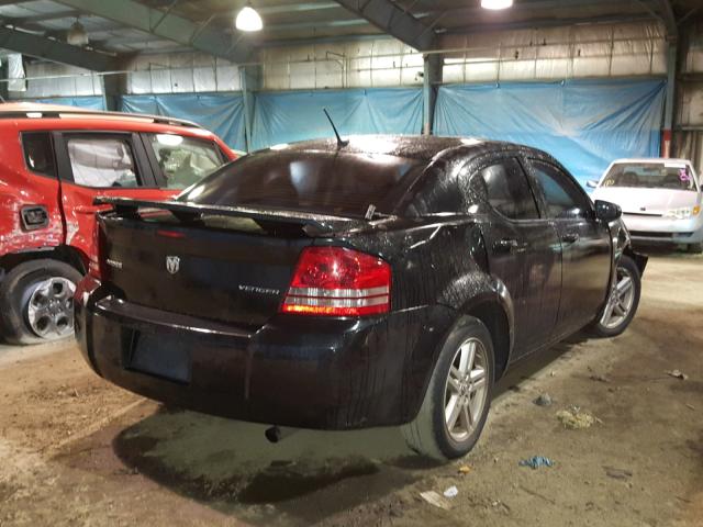 1B3CC1FB6AN235916 - 2010 DODGE AVENGER EX BLACK photo 4