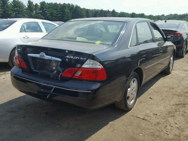 4T1BF28B44U346474 - 2004 TOYOTA AVALON XL BLACK photo 4