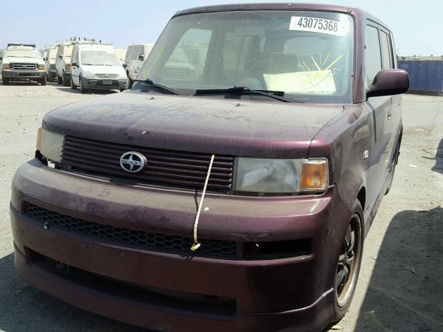 JTLKT324754008814 - 2005 TOYOTA SCION XB Lila Foto 2