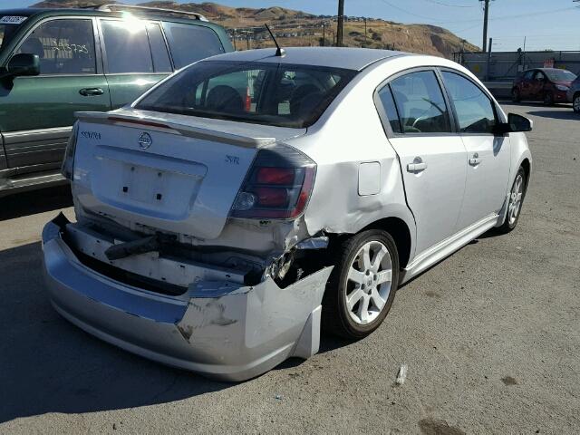 3N1AB6AP3BL688128 - 2011 NISSAN SENTRA 2.0 SILVER photo 4