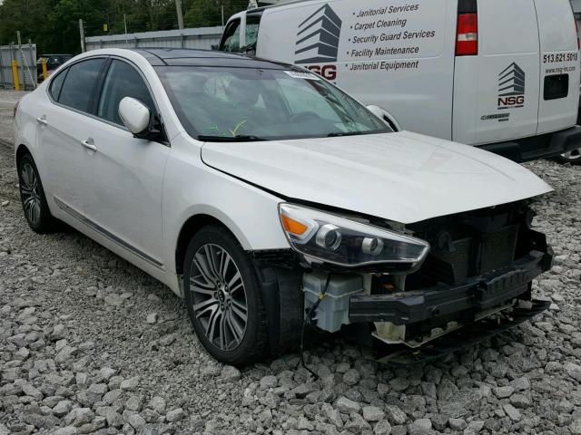 KNALN4D74E5163903 - 2014 KIA CADENZA PR WHITE photo 1