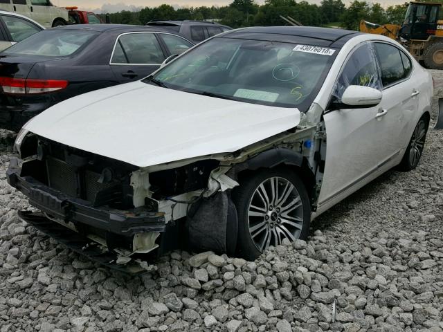 KNALN4D74E5163903 - 2014 KIA CADENZA PR WHITE photo 2