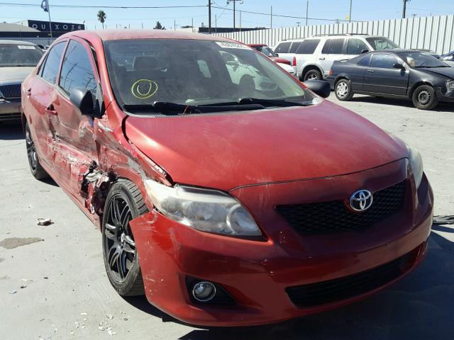 1NXBU4EE7AZ278134 - 2010 TOYOTA COROLLA BA RED photo 1