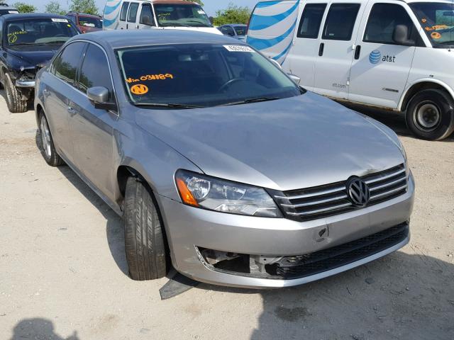 1VWBP7A32DC031189 - 2013 VOLKSWAGEN PASSAT SE SILVER photo 1