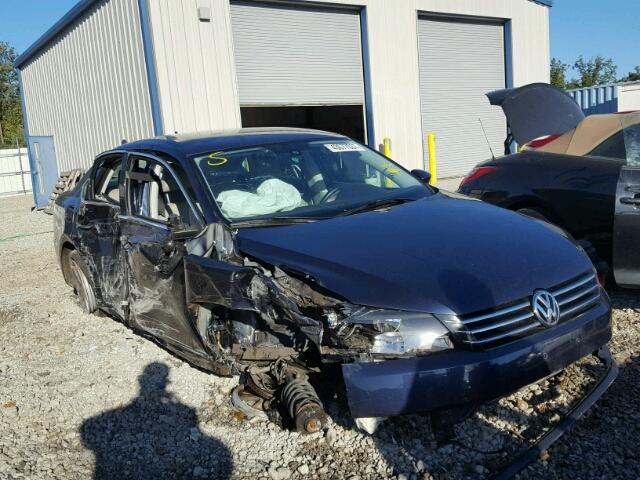 1VWBP7A30CC088103 - 2012 VOLKSWAGEN PASSAT BLUE photo 1