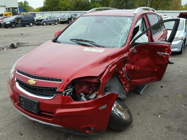 3GNAL3EK5ES589349 - 2014 CHEVROLET CAPTIVA BURGUNDY photo 2