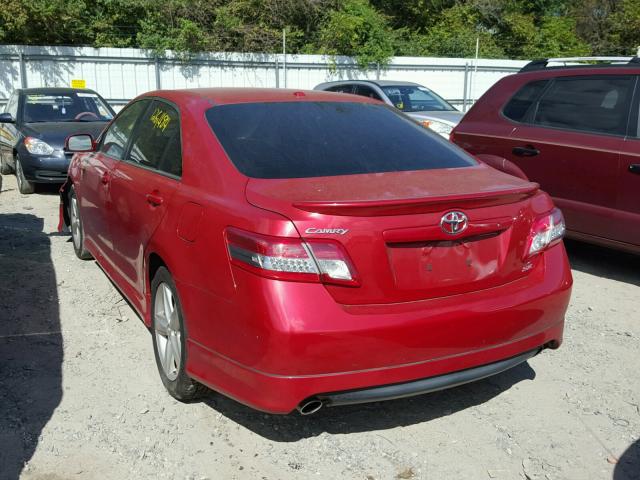 4T1BF3EK3AU071640 - 2010 TOYOTA CAMRY BASE BURGUNDY photo 3