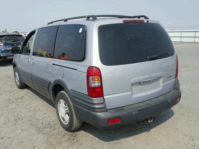 1GMDX03E3YD213058 - 2000 PONTIAC MONTANA GRAY photo 3