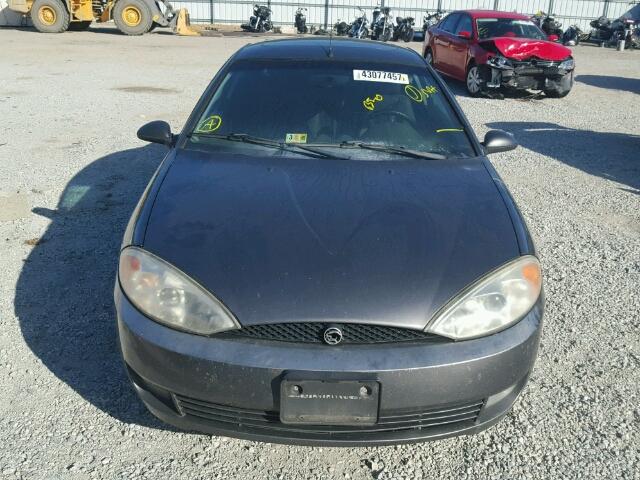 1ZWFT61LX15604018 - 2001 MERCURY COUGAR V6 GRAY photo 9