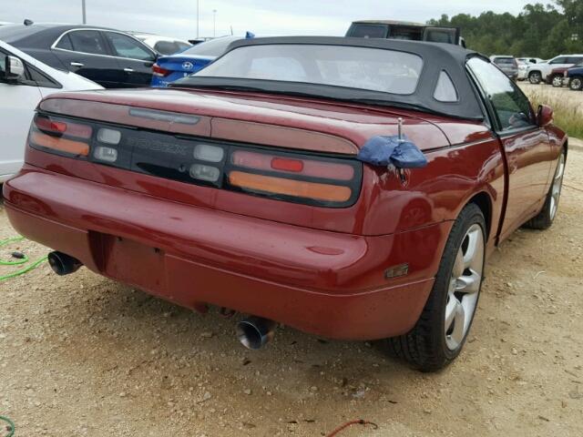 JN1RZ27D2RX010411 - 1994 NISSAN 300ZX RED photo 4