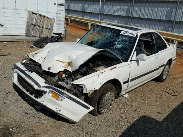 JH4DA9357NS035512 - 1992 ACURA INTEGRA LS WHITE photo 2