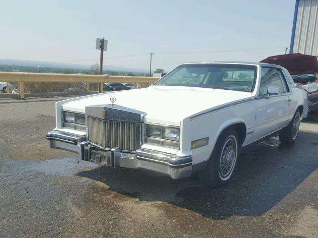 1G6AL5780EE606612 - 1984 CADILLAC ELDORADO WHITE photo 2